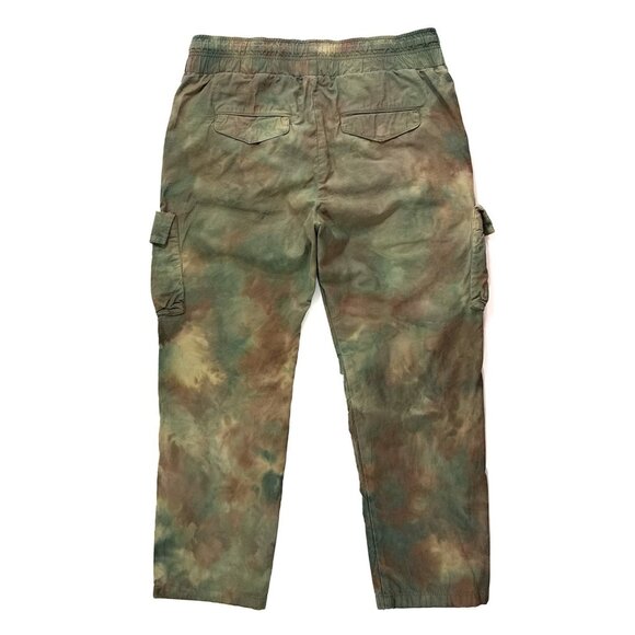 John Elliott Sateen Cargo Pants Size 1 Small Tie Dye Cropped Made In Japan - Picture 7 of 11